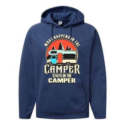 Funny Rv Camper Recreational Vehicle Van Life Camping Meaningful Gift Performance Fleece Hoodie