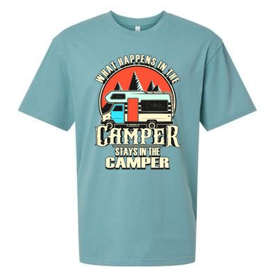 Funny Rv Camper Recreational Vehicle Van Life Camping Meaningful Gift Sueded Cloud Jersey T-Shirt