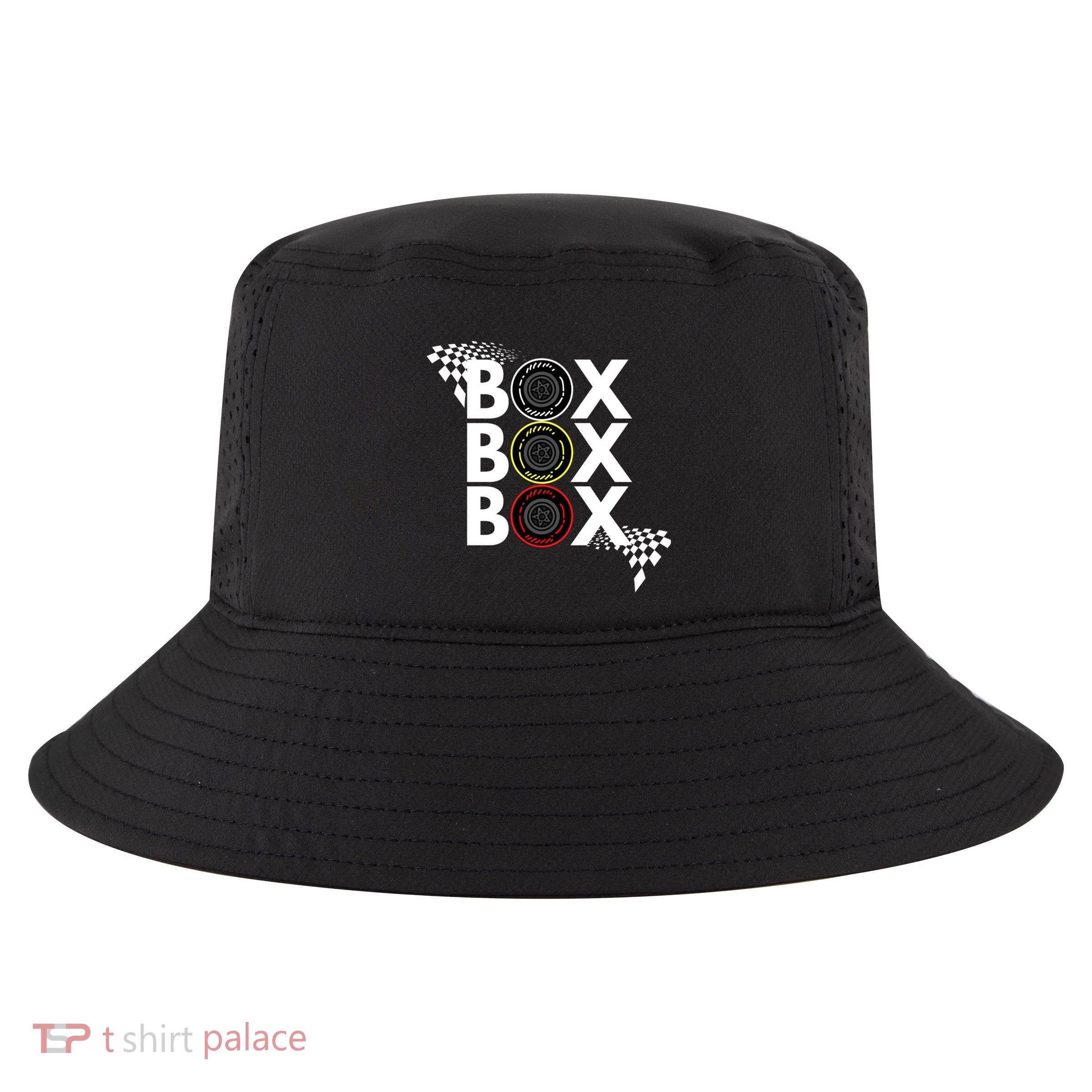 Formula Racing Car Box Box Box Radio Call To Pitbox Car Race Gift Cool Comfort Performance Bucket Hat