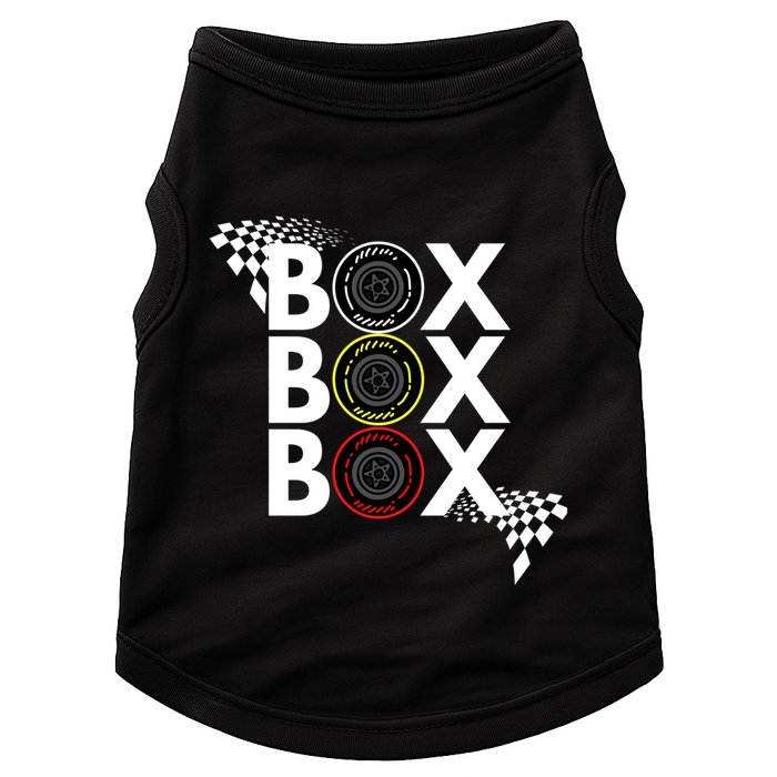 Formula Racing Car Box Box Box Radio Call To Pitbox Car Race Gift Doggie Tank