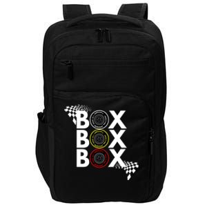 Formula Racing Car Box Box Box Radio Call To Pitbox Car Race Gift Impact Tech Backpack