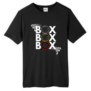 Formula Racing Car Box Box Box Radio Call To Pitbox Car Race Gift Tall Fusion ChromaSoft Performance T-Shirt