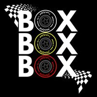 Formula Racing Car Box Box Box Radio Call To Pitbox Car Race Gift Drawstring Bag