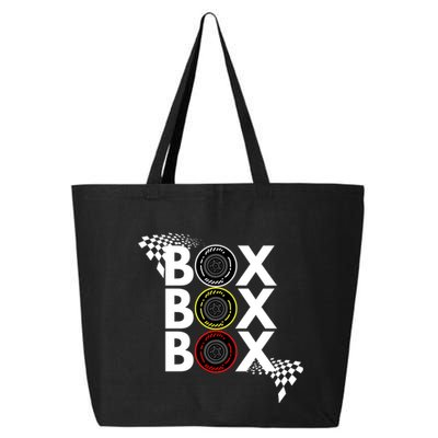 Formula Racing Car Box Box Box Radio Call To Pitbox Car Race Gift 25L Jumbo Tote