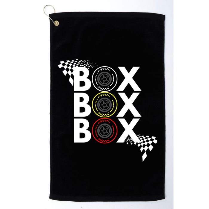 Formula Racing Car Box Box Box Radio Call To Pitbox Car Race Gift Golf Towel