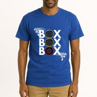 Formula Racing Car Box Box Box Radio Call To Pitbox Car Race Gift Tall T-Shirt