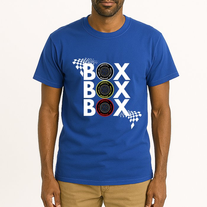 Formula Racing Car Box Box Box Radio Call To Pitbox Car Race Gift Tall T-Shirt