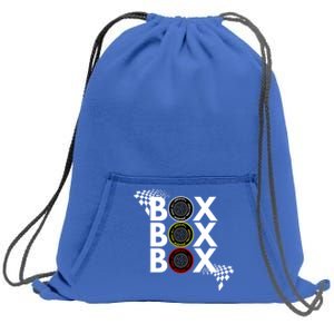 Formula Racing Car Box Box Box Radio Call To Pitbox Car Race Gift Sweatshirt Cinch Pack Bag