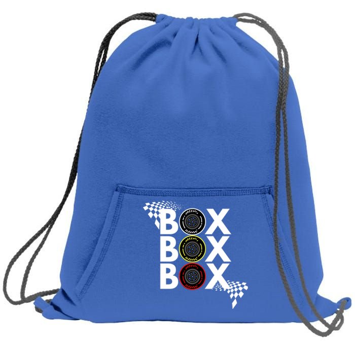 Formula Racing Car Box Box Box Radio Call To Pitbox Car Race Gift Sweatshirt Cinch Pack Bag