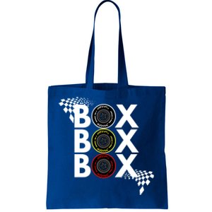 Formula Racing Car Box Box Box Radio Call To Pitbox Car Race Gift Tote Bag