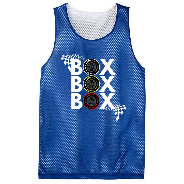 Formula Racing Car Box Box Box Radio Call To Pitbox Car Race Gift Mesh Reversible Basketball Jersey Tank