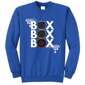 Formula Racing Car Box Box Box Radio Call To Pitbox Car Race Gift Tall Sweatshirt