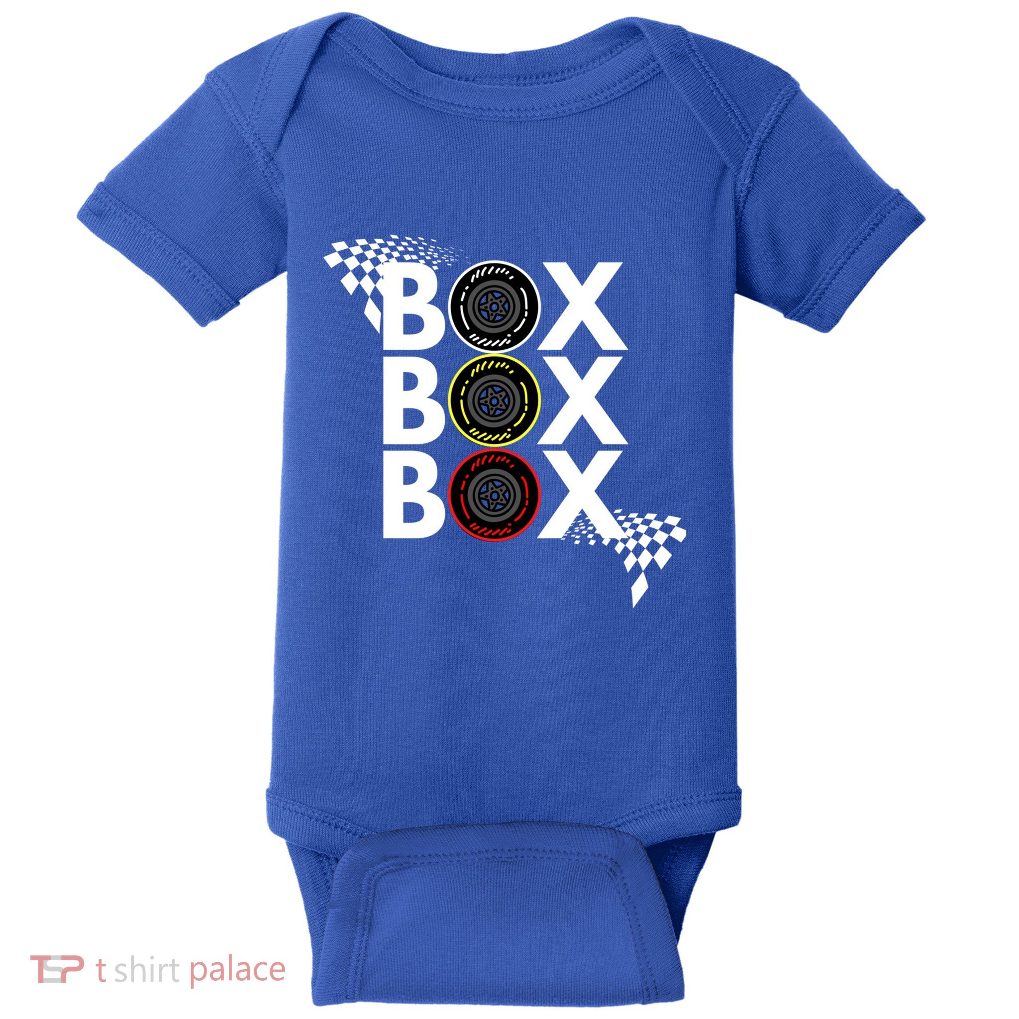 Formula Racing Car Box Box Box Radio Call To Pitbox Car Race Gift Baby Bodysuit