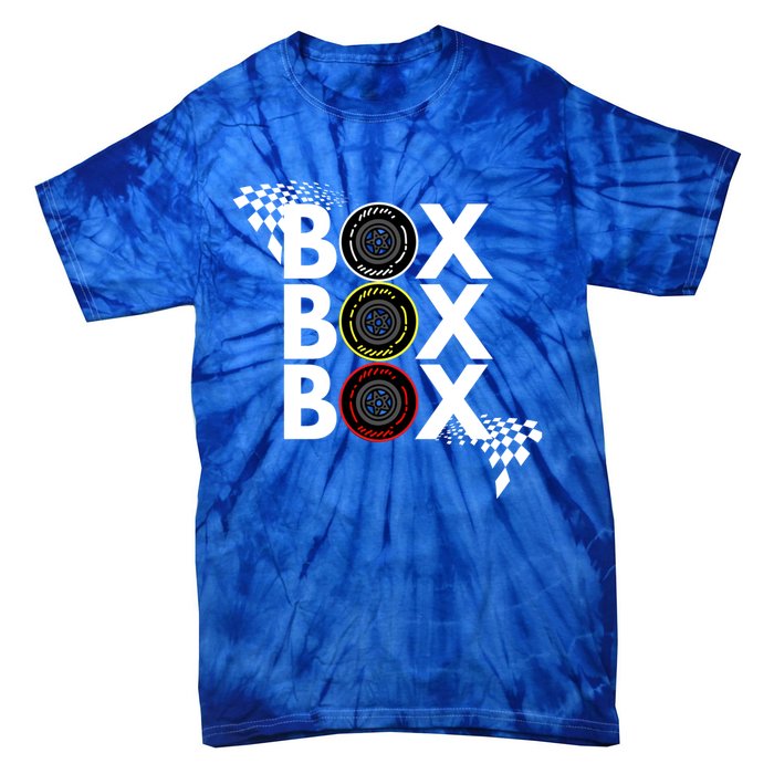 Formula Racing Car Box Box Box Radio Call To Pitbox Car Race Gift Tie-Dye T-Shirt