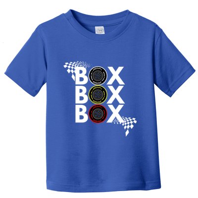 Formula Racing Car Box Box Box Radio Call To Pitbox Car Race Gift Toddler T-Shirt