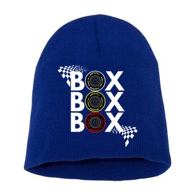 Formula Racing Car Box Box Box Radio Call To Pitbox Car Race Gift Short Acrylic Beanie