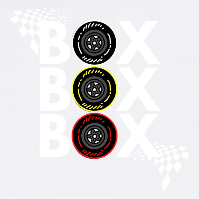 Formula Racing Car Box Box Box Radio Call To Pitbox Car Race Gift Garment-Dyed Sweatshirt