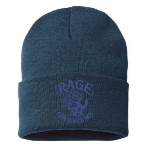 Funny Rage Consumes Me Cat Meme Sustainable Knit Beanie