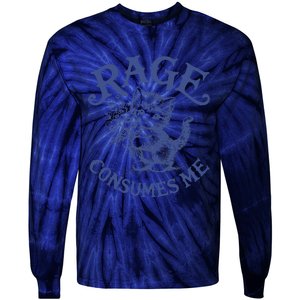 Funny Rage Consumes Me Cat Meme Tie-Dye Long Sleeve Shirt