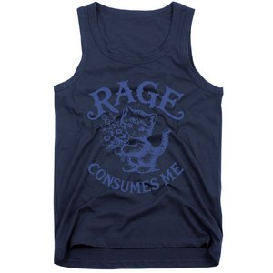 Funny Rage Consumes Me Cat Meme Tank Top