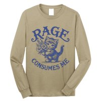 Funny Rage Consumes Me Cat Meme Long Sleeve Shirt