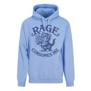 Funny Rage Consumes Me Cat Meme Unisex Surf Hoodie