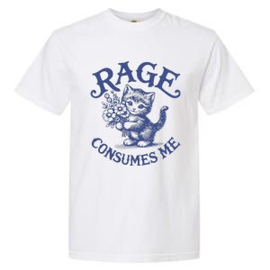 Funny Rage Consumes Me Cat Meme Garment-Dyed Heavyweight T-Shirt