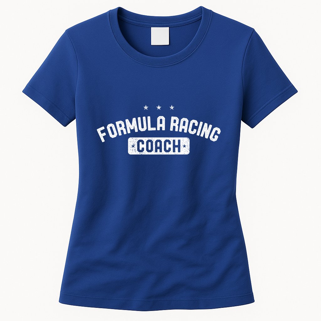 Formula Racing Coach Vintage Formula Racing Gift Womens T-Shirt