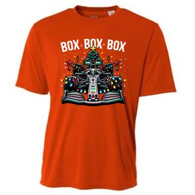 Formula Racing Car Box Box Box Radio Call Fun Christmas Tree  Cooling Performance Crew T-Shirt