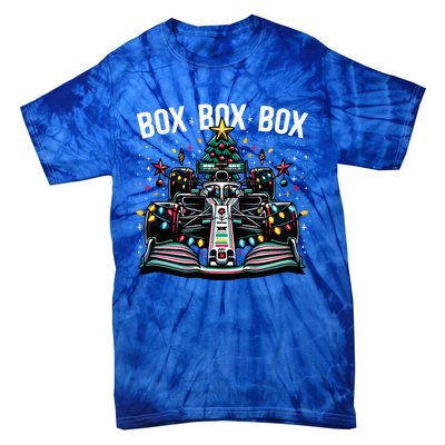 Formula Racing Car Box Box Box Radio Call Fun Christmas Tree  Tie-Dye T-Shirt