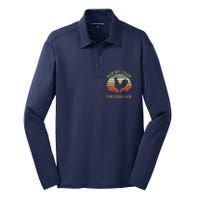 Funny Rooster Chicken Pun Rub My Cock For Good Luck Silk Touch Performance Long Sleeve Polo