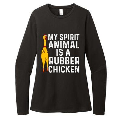 Funny Rubber Chicken Gift Men Women Rubber Chicken Costume Gift Womens CVC Long Sleeve Shirt