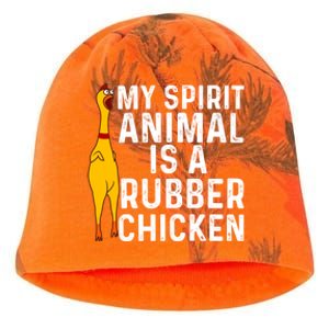 Funny Rubber Chicken Gift Men Women Rubber Chicken Costume Gift Kati - Camo Knit Beanie