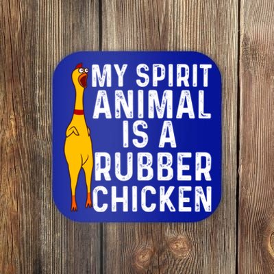 Funny Rubber Chicken Gift Men Women Rubber Chicken Costume Gift Coaster