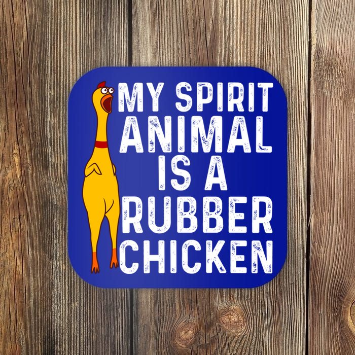 Funny Rubber Chicken Gift Men Women Rubber Chicken Costume Gift Coaster