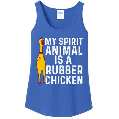 Funny Rubber Chicken Gift Men Women Rubber Chicken Costume Gift Ladies Essential Tank