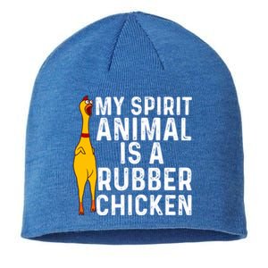 Funny Rubber Chicken Gift Men Women Rubber Chicken Costume Gift Sustainable Beanie