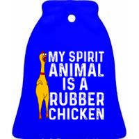 Funny Rubber Chicken Gift Men Women Rubber Chicken Costume Gift Ceramic Bell Ornament