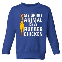 Funny Rubber Chicken Gift Men Women Rubber Chicken Costume Gift Toddler Sweatshirt