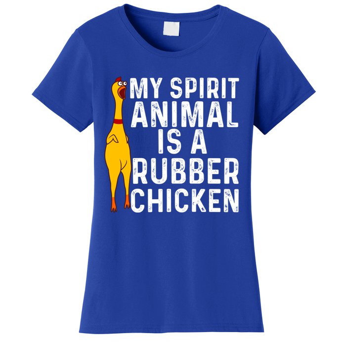 Funny Rubber Chicken Gift Men Women Rubber Chicken Costume Gift Women's T-Shirt