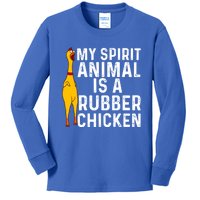 Funny Rubber Chicken Gift Men Women Rubber Chicken Costume Gift Kids Long Sleeve Shirt