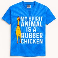 Funny Rubber Chicken Gift Men Women Rubber Chicken Costume Gift Kids Tie-Dye T-Shirt