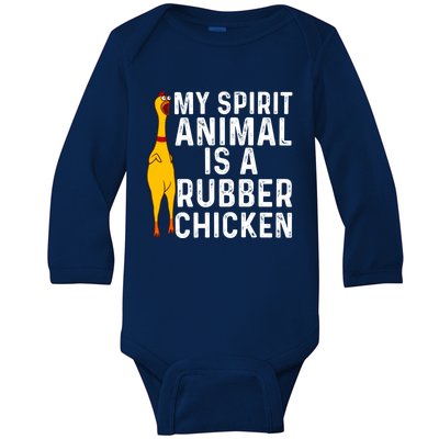 Funny Rubber Chicken Gift Men Women Rubber Chicken Costume Gift Baby Long Sleeve Bodysuit