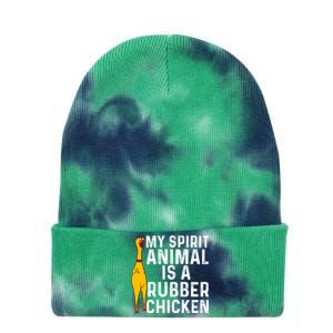 Funny Rubber Chicken Gift Men Women Rubber Chicken Costume Gift Tie Dye 12in Knit Beanie