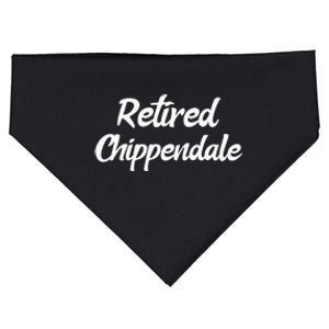 Funny Retired Chippendale Former Exotic Dancer Dad Bod USA-Made Doggie Bandana