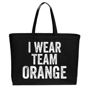 Formula Racing Car I Wear Team Orange F1 Formula One Racing Car Cotton Canvas Jumbo Tote