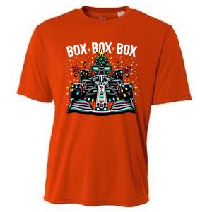 Formula Racing Car Box Box Radio Call Fun Christmas Tree Funny Gift Cooling Performance Crew T-Shirt