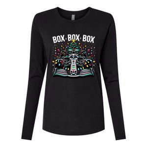 Formula Racing Car Box Box Radio Call Fun Christmas Tree Funny Gift Womens Cotton Relaxed Long Sleeve T-Shirt