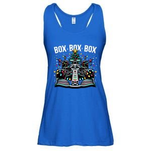 Formula Racing Car Box Box Radio Call Fun Christmas Tree Funny Gift Ladies Essential Flowy Tank