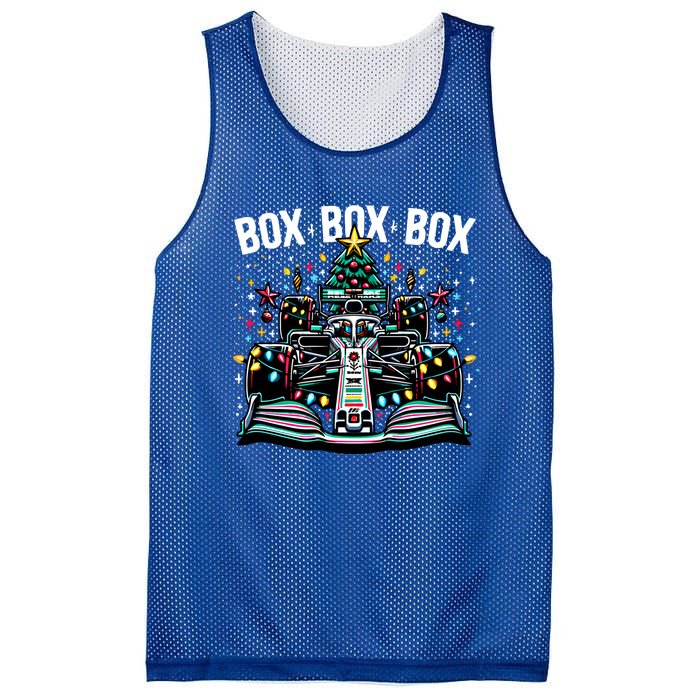 Formula Racing Car Box Box Radio Call Fun Christmas Tree Funny Gift Mesh Reversible Basketball Jersey Tank